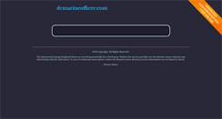 Desktop Screenshot of dcmarineofficer.com